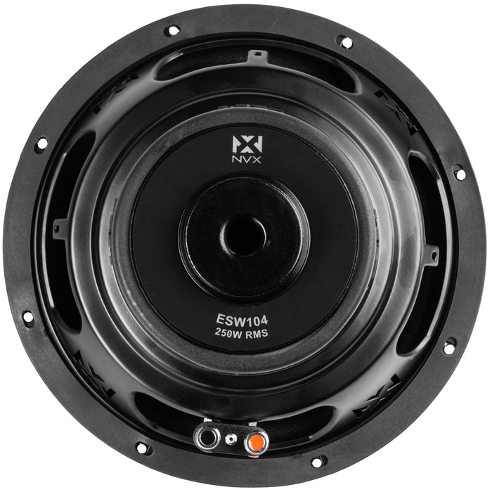 ESW104 500W Peak (250W RMS) E-Series 10" Single 4-Ohm Subwoofer