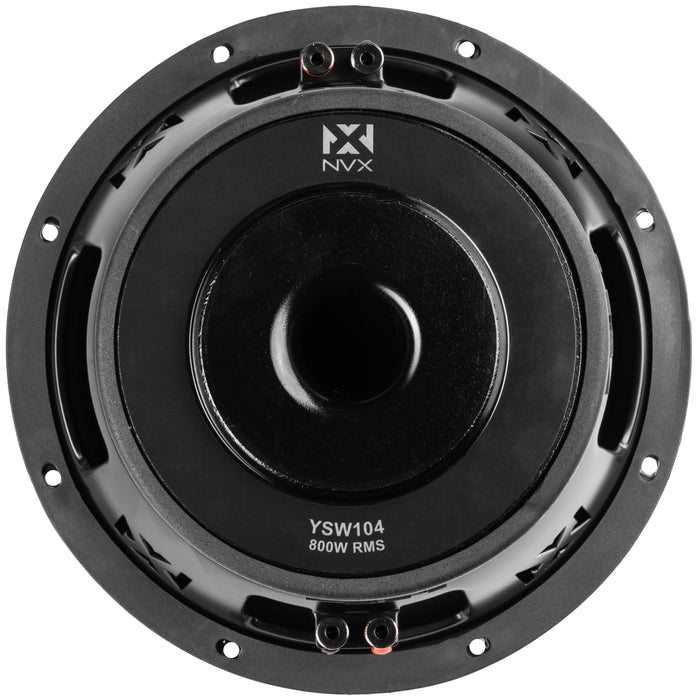 YSW102 1600W Peak (800W RMS) Y-Series 10" Dual 2-Ohm Subwoofer