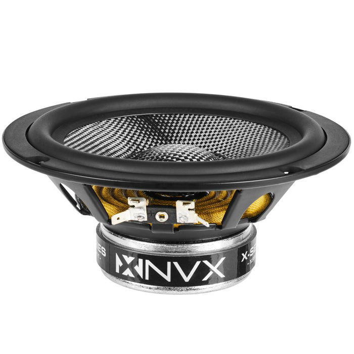 XSP65KIT 600W Peak (200W RMS) 6.5" X-Series 2-Way Component Speakers with Carbon Fiber Cones and 25mm Silk Dome Tweeters