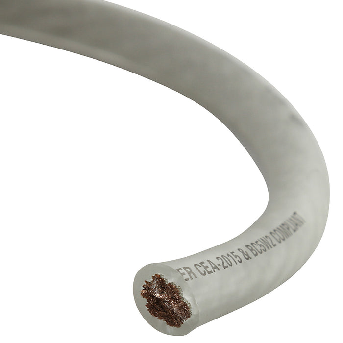 XW4WH20 20 ft. of Frosted White 4-Gauge True Spec 100% Oxygen-Free Copper EnvyFlex Power/Ground Wire